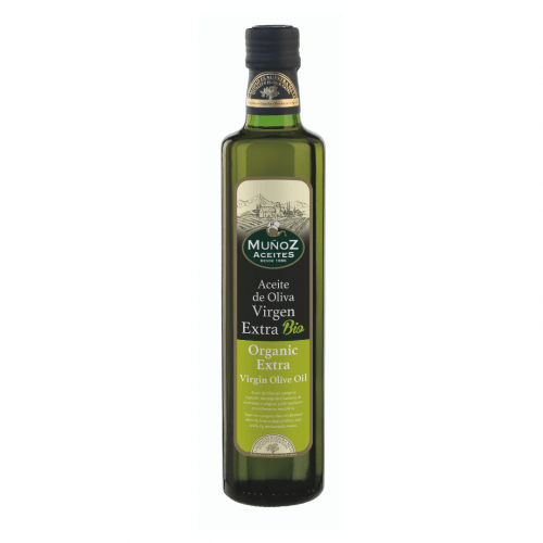 Caja 12 uniades - Vidrio Dórica 500 ml | Aceite de Oliva Virgen Extra BIO | Muñoz - Comprar Aceite de Oliva Virgen Extra