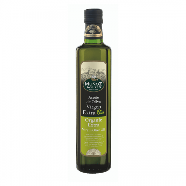 Caja 12 uniades - Vidrio Dórica 500 ml | Aceite de Oliva Virgen Extra BIO | Muñoz - Comprar Aceite de Oliva Virgen Extra