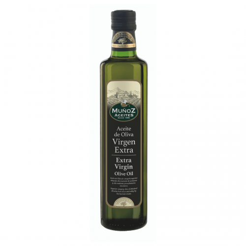 Caja 12 unidaes - Vidrio Dórica Aceite 500 ml | Aceite de Oliva Virgen Extra | Muñoz - Comprar Aceite de Oliva Virgen Extra
