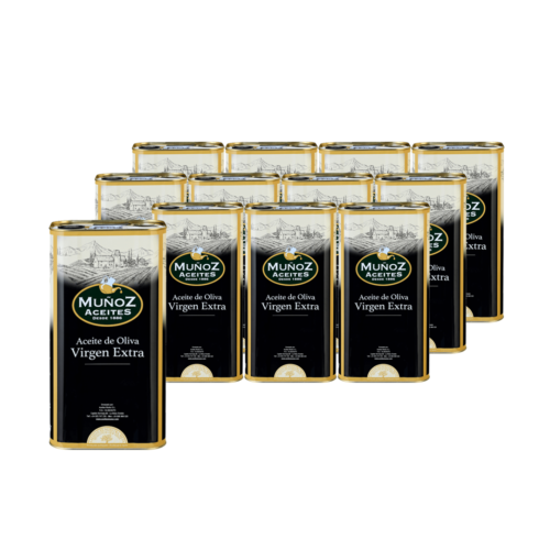 Caja 12 unidades - Lata Aceite 500 ml | Aceite de Oliva Virgen Extra | Muñoz